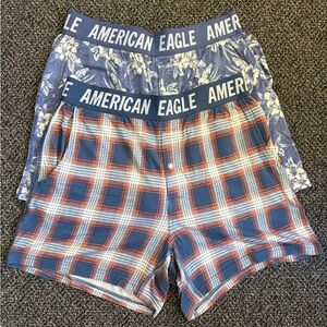 American Eagle Outfitters Plaid and Floral Lounge Shorts